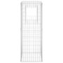 Voir la diapositive 4 : VIDAXL Poteaux a panier de gabion 2 pcs 50x50x140 cm Fer