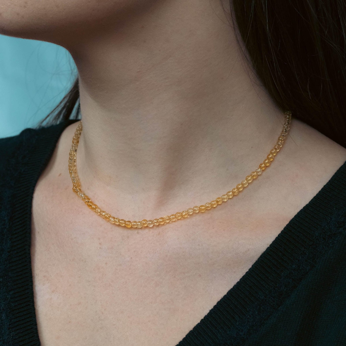 SLOYA Collier Serena en pierres Citrine