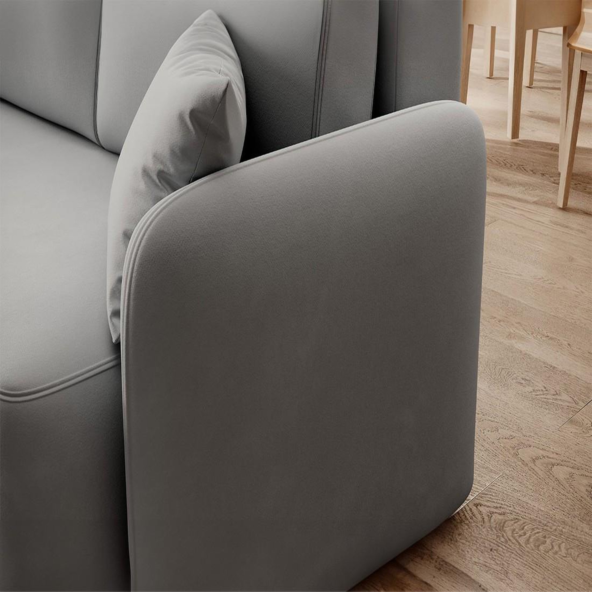 Voir la diapositive 6 : BEST MOBILIER Suzie - canapé d'angle gauche 4 places convertible avec coffre en velours