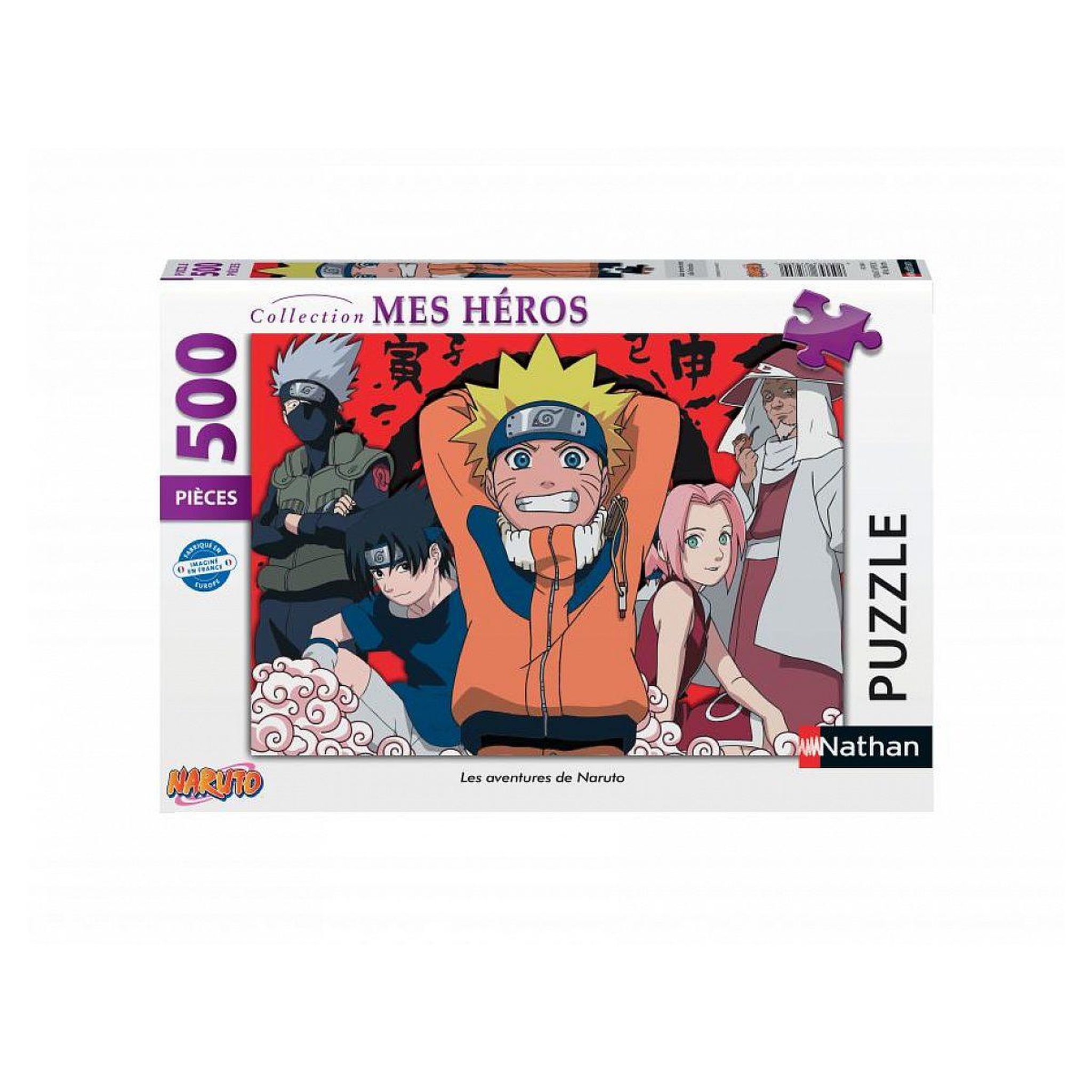 Nathan Puzzle 500p les aventures de naruto