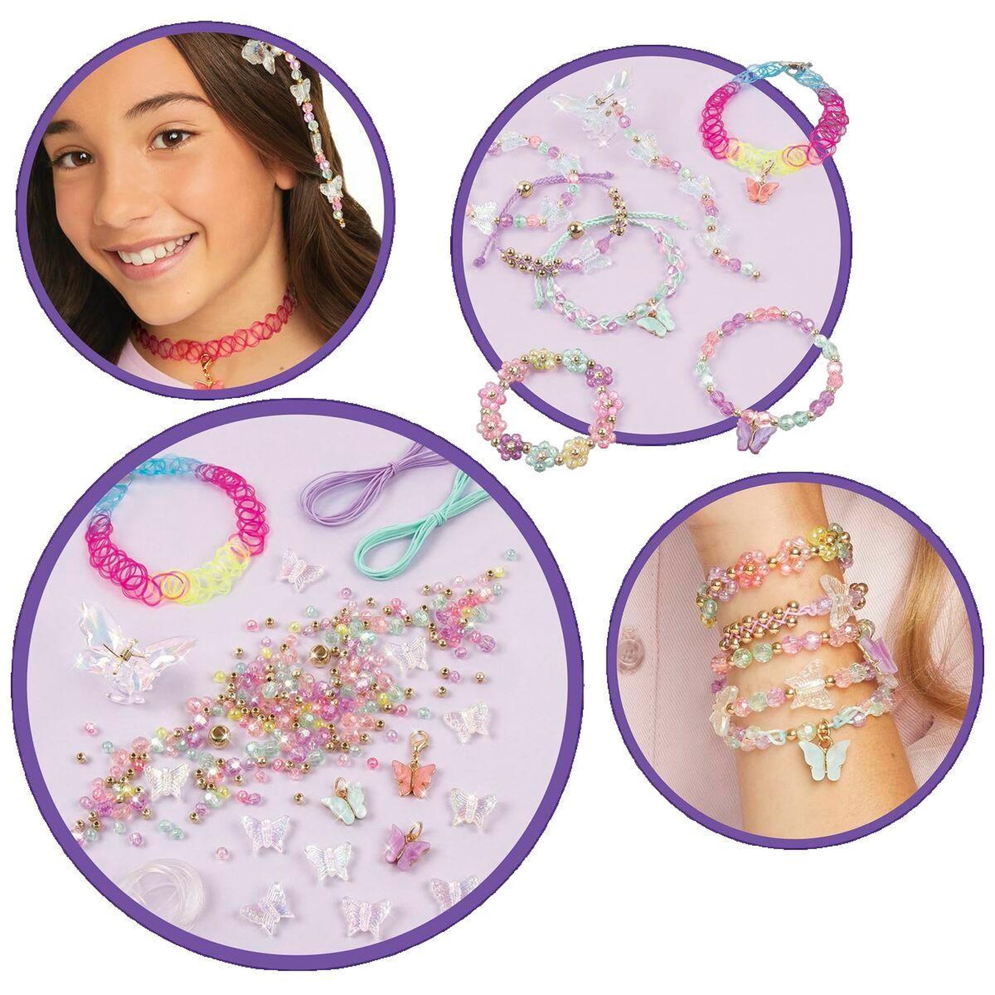 LANSAY Jeu de création de bijoux Lansay motifs printaniers colorés