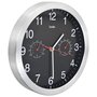 Voir la diapositive 3 : VIDAXL Horloge murale a quartz Hygrometre et thermometre 30 cm Noir