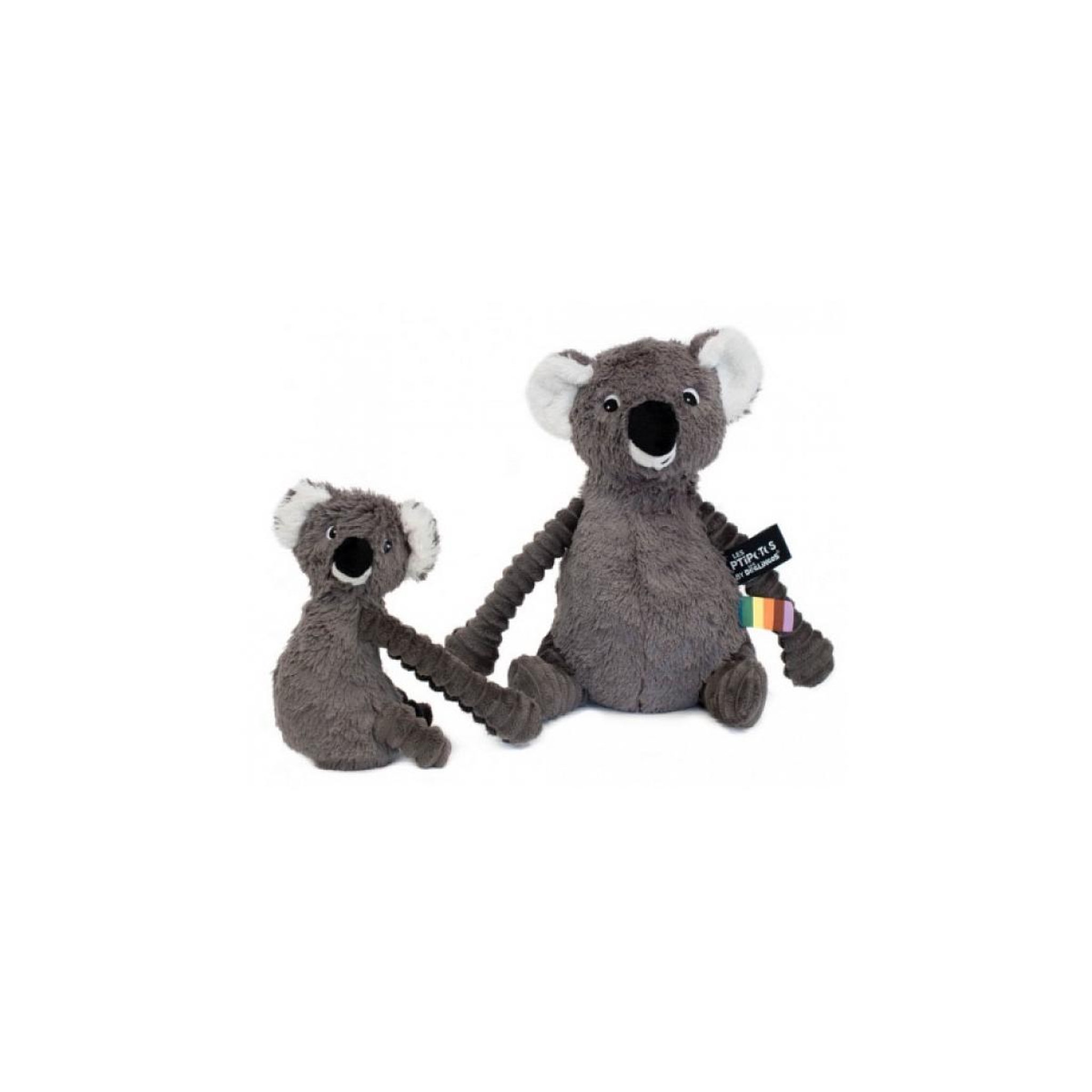 Voir la diapositive 3 : LES DEGLINGOS Trankilou Koala gris Maman/Bebe