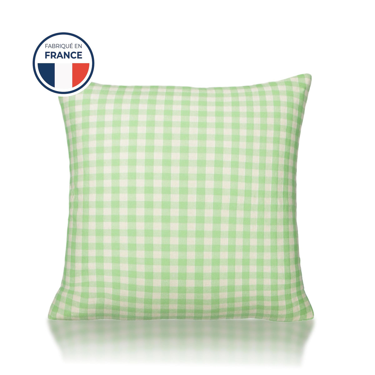 COLAS NORMAND Oreiller moelleux aux motifs vichy 60x60 cm