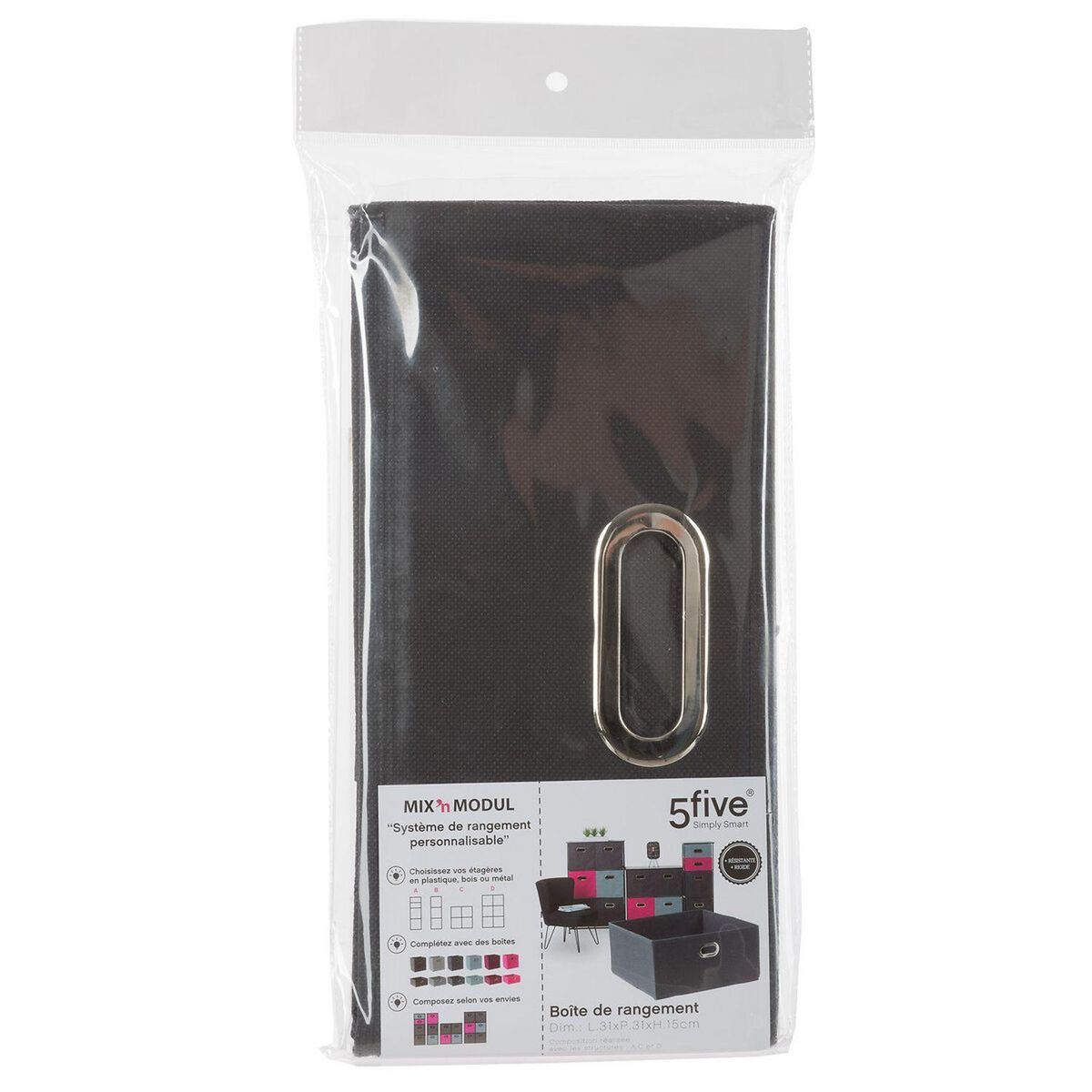 TOILINUX Lot de 12 Boites de rangement en tissu