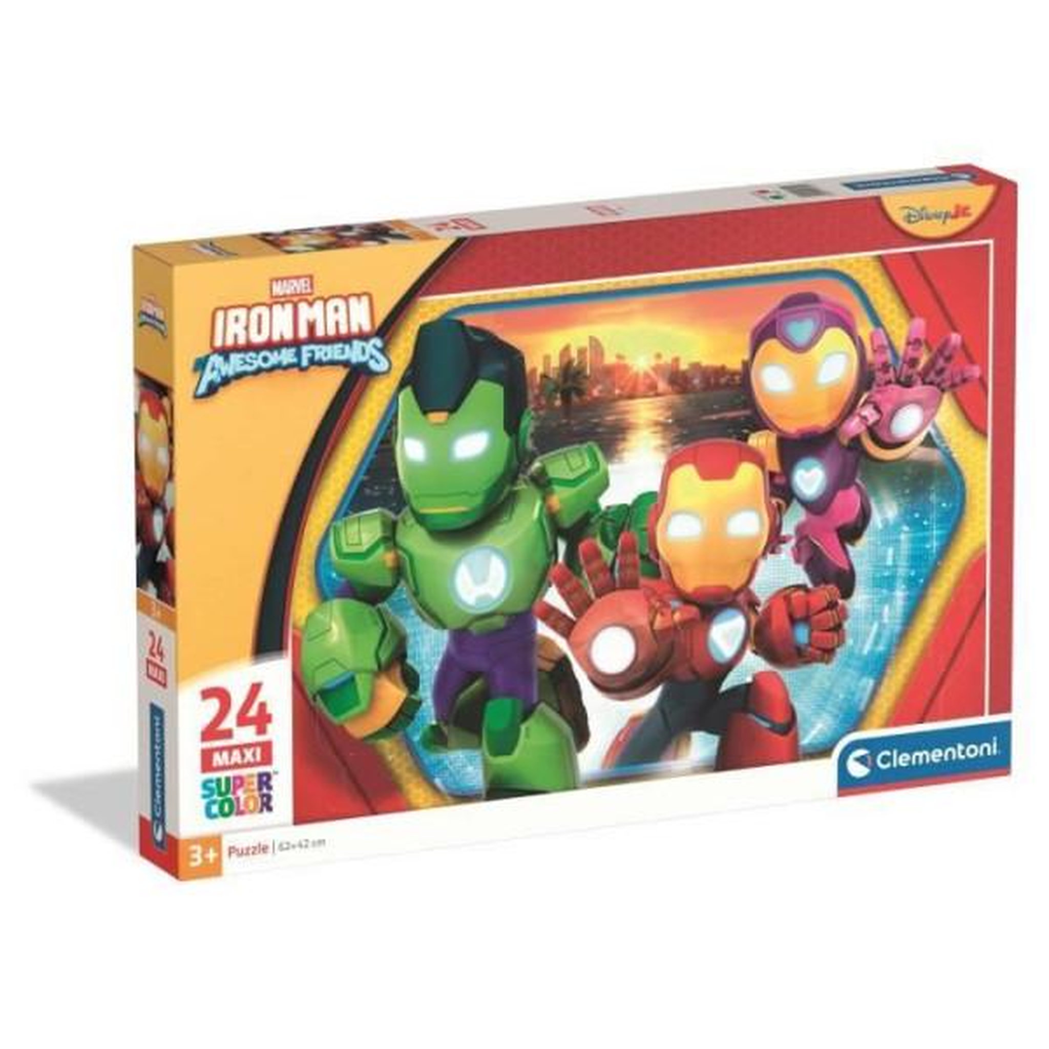 CLEMENTONI CLEMENTONI - 24 pieces Maxi - Iron Man and his awesome friends