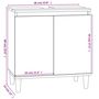 Voir la diapositive 6 : VIDAXL Meuble d'evier sonoma gris 58x33x60 cm bois d'ingenierie