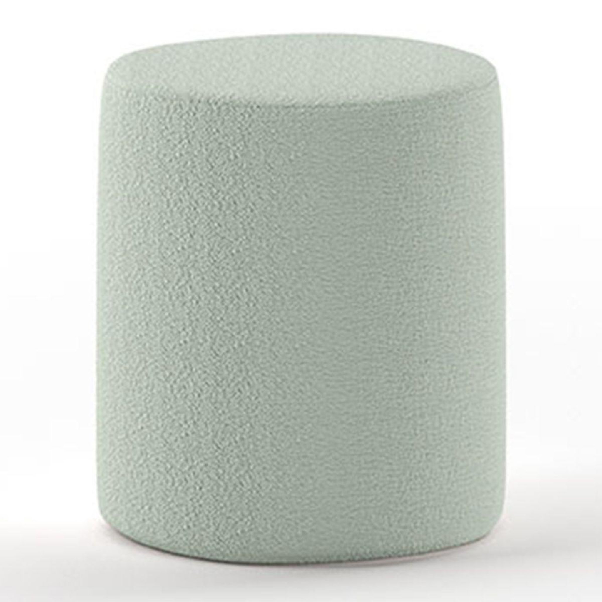 Paris Prix Pouf design bouclé  moon  41cm vert