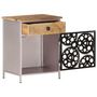 Voir la diapositive 3 : VIDAXL Table de chevet 40x30x50 cm Bois de manguier brut