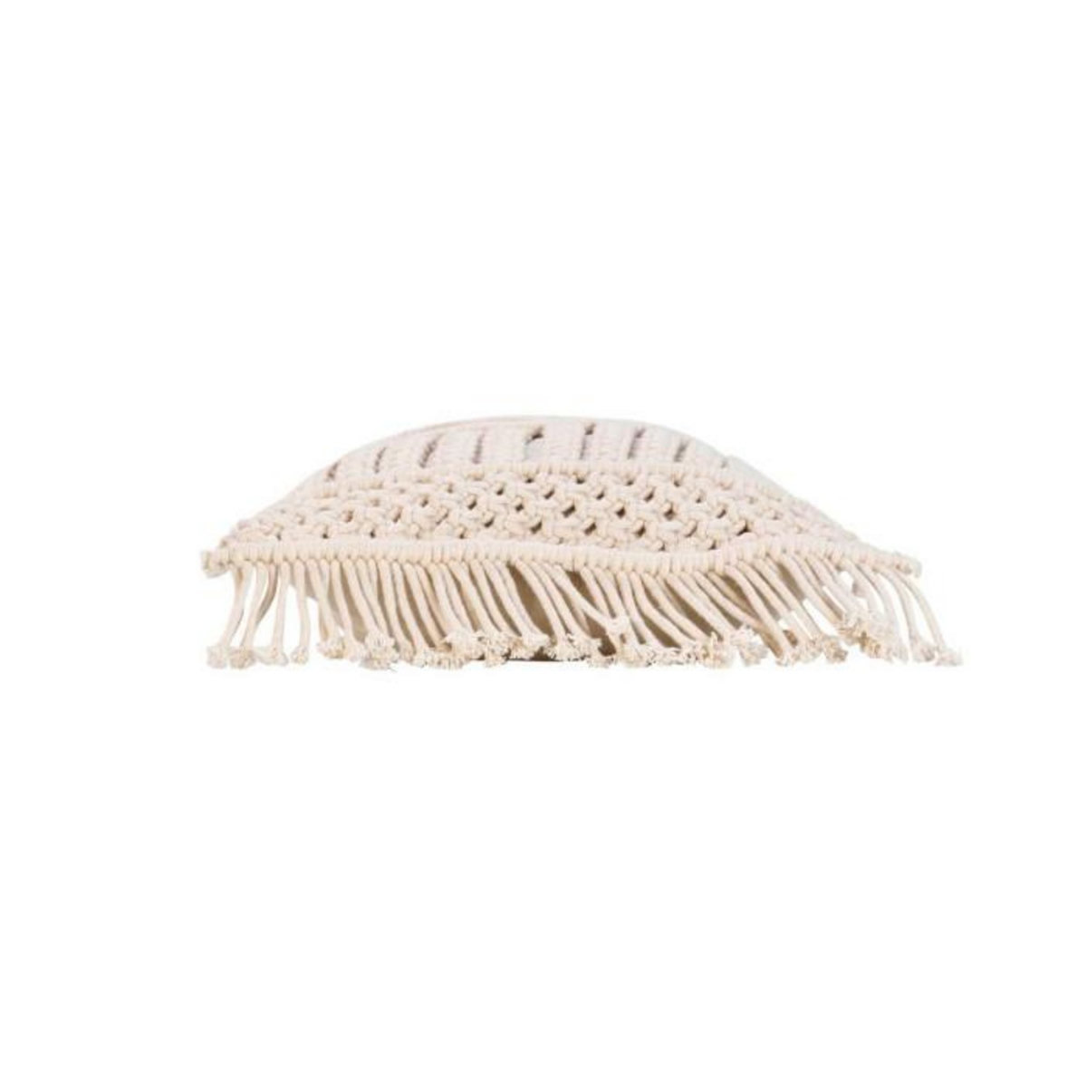 Paris Prix Coussin Déco à Franges  Macralina  30x50cm Beige