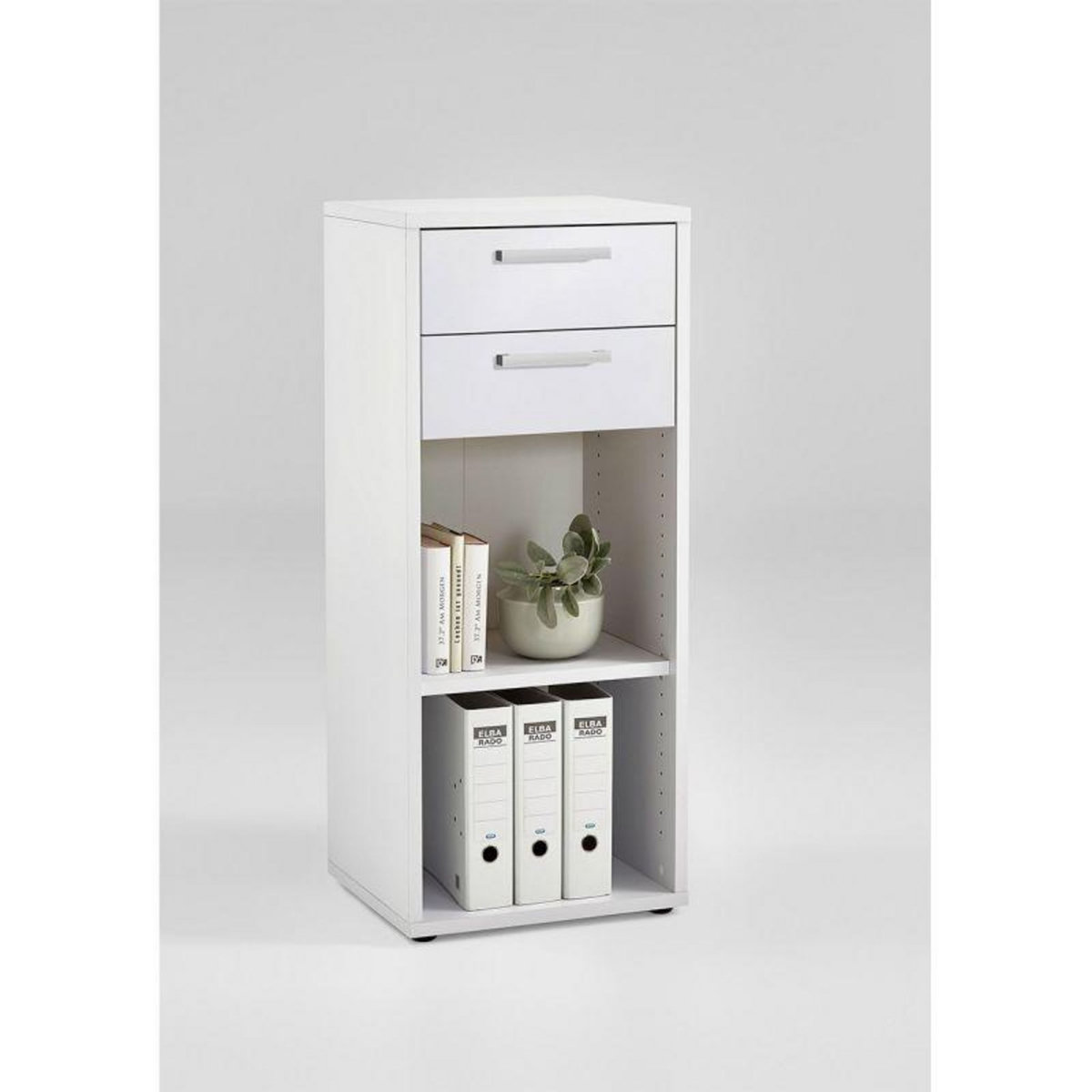 Paris Prix Assemblage 2 Tiroirs pour Étagère  Kazed  42cm Blanc