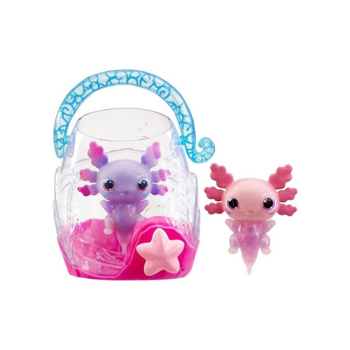 GOLIATH Animagic - GOLIATH - Pack double Axolotl - Aquarium a bulles - Rose / Violet - Des 4 ans