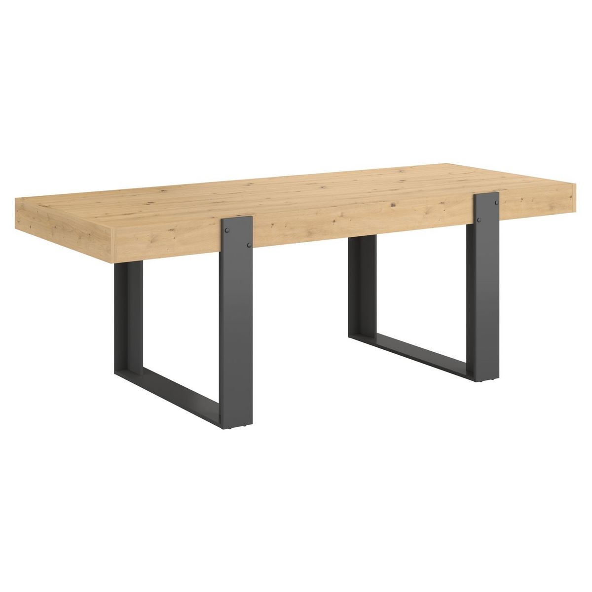 Table de séjour fixe style industriel L224cm TRAVEL 