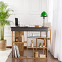 Voir la diapositive 4 : Habitat et Jardin Bureau d'étude en bois  Vesper  - 130 x 120 x 72 cm - AnthracitePin atlantique