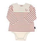 ELLE EST OU LA MER Body t shirt Rouge/ Garçon EOM  Vabody. Coloris disponibles : Beige