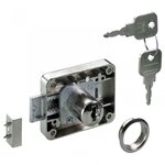 CENTRALE BRICO Serrure de meuble acier en applique HETTICH 40 mm réversible