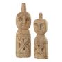 Voir la diapositive 1 : Paris Prix Lot de 2 Statues Déco  Personnage Africain  40cm Naturel