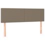 Voir la diapositive 2 : VIDAXL Tetes de lit 2 pcs Taupe 72x5x78/88 cm Tissu