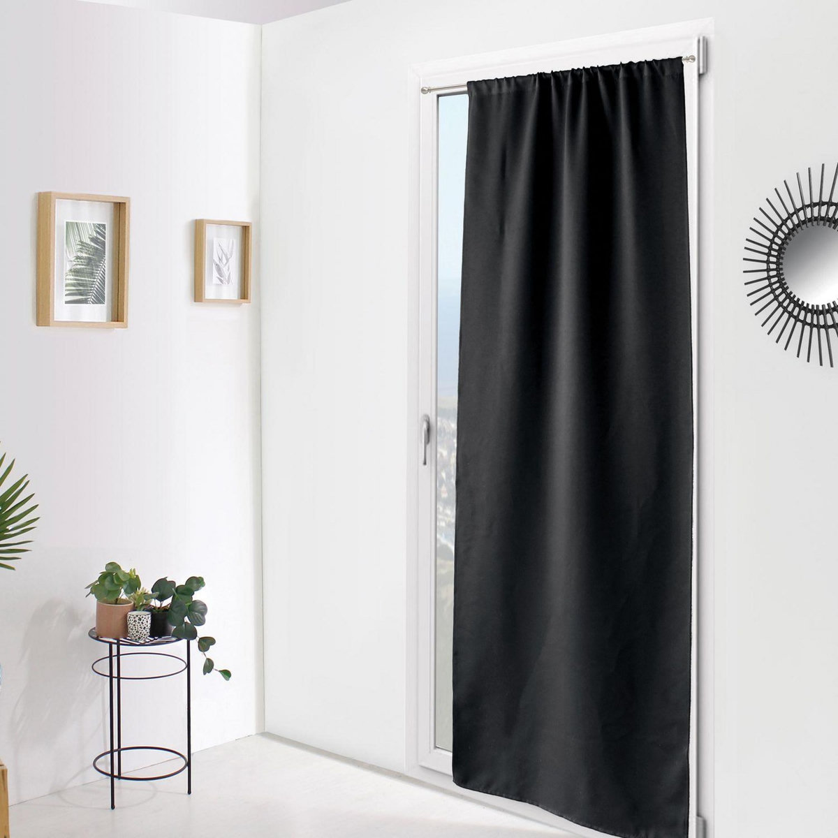 TOILINUX Rideau de porte occultant REGLISSE