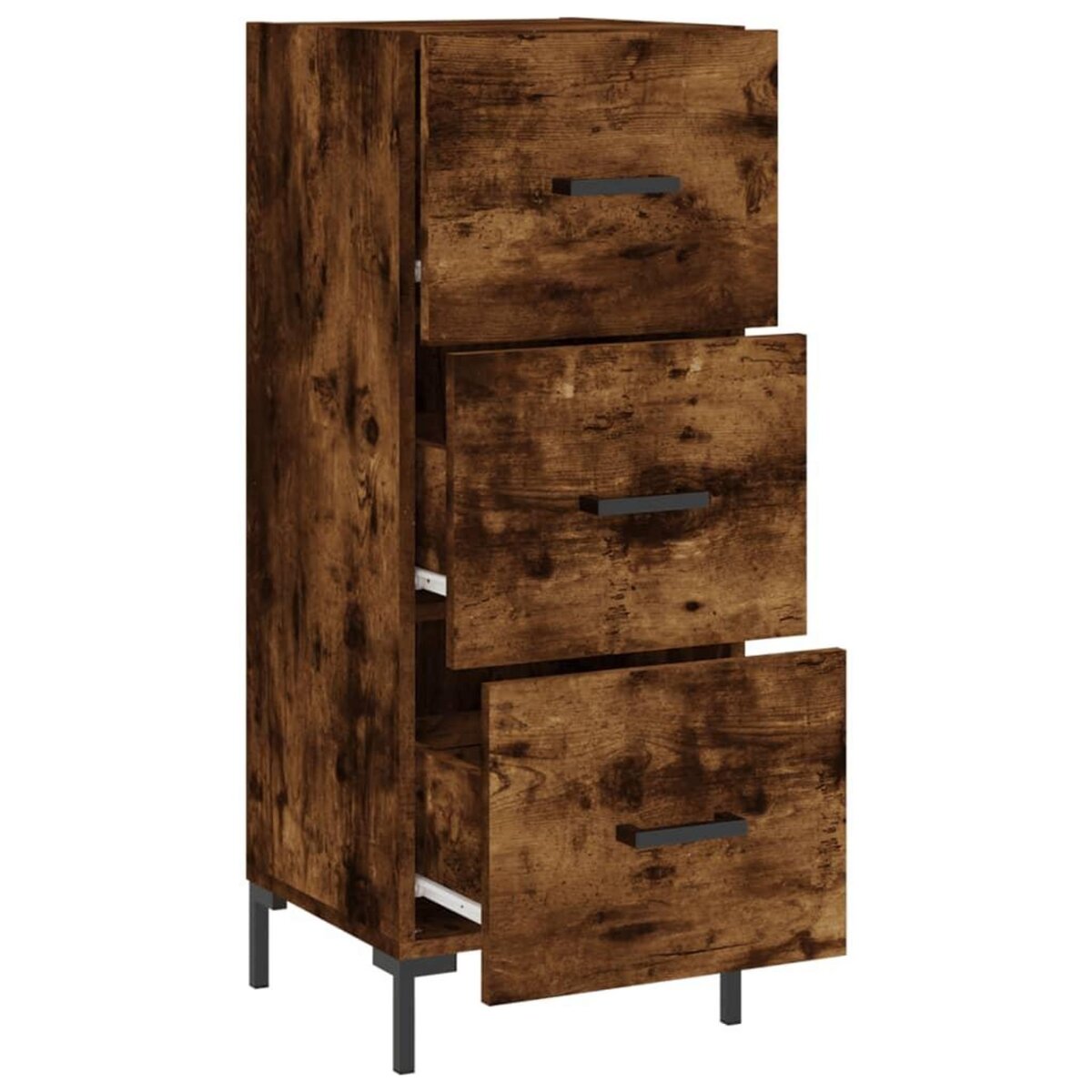 VIDAXL Buffet Chene fume 34,5x34x90 cm Bois d'ingenierie