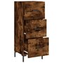 Voir la diapositive 5 : VIDAXL Buffet Chene fume 34,5x34x90 cm Bois d'ingenierie