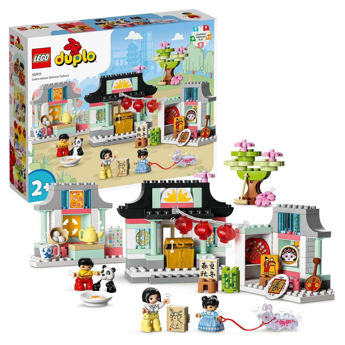 LEGO Duplo Ma ville 10411 Découvrir la culture chinoise, Jouet Éducatif, avec Figurine Panda, et Briques