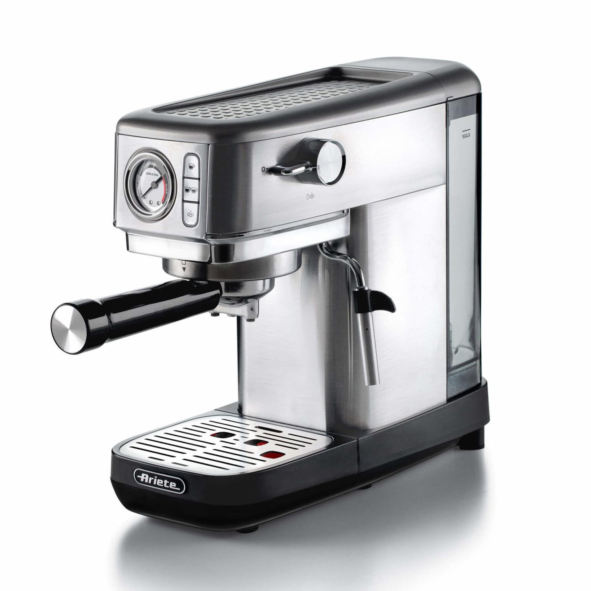 ARIETE Machine à café expresso ariete 1381 en métal avec manomètre gris