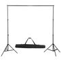 Voir la diapositive 3 : VIDAXL Kit de studio photo avec lampes toile de fond et reflecteur