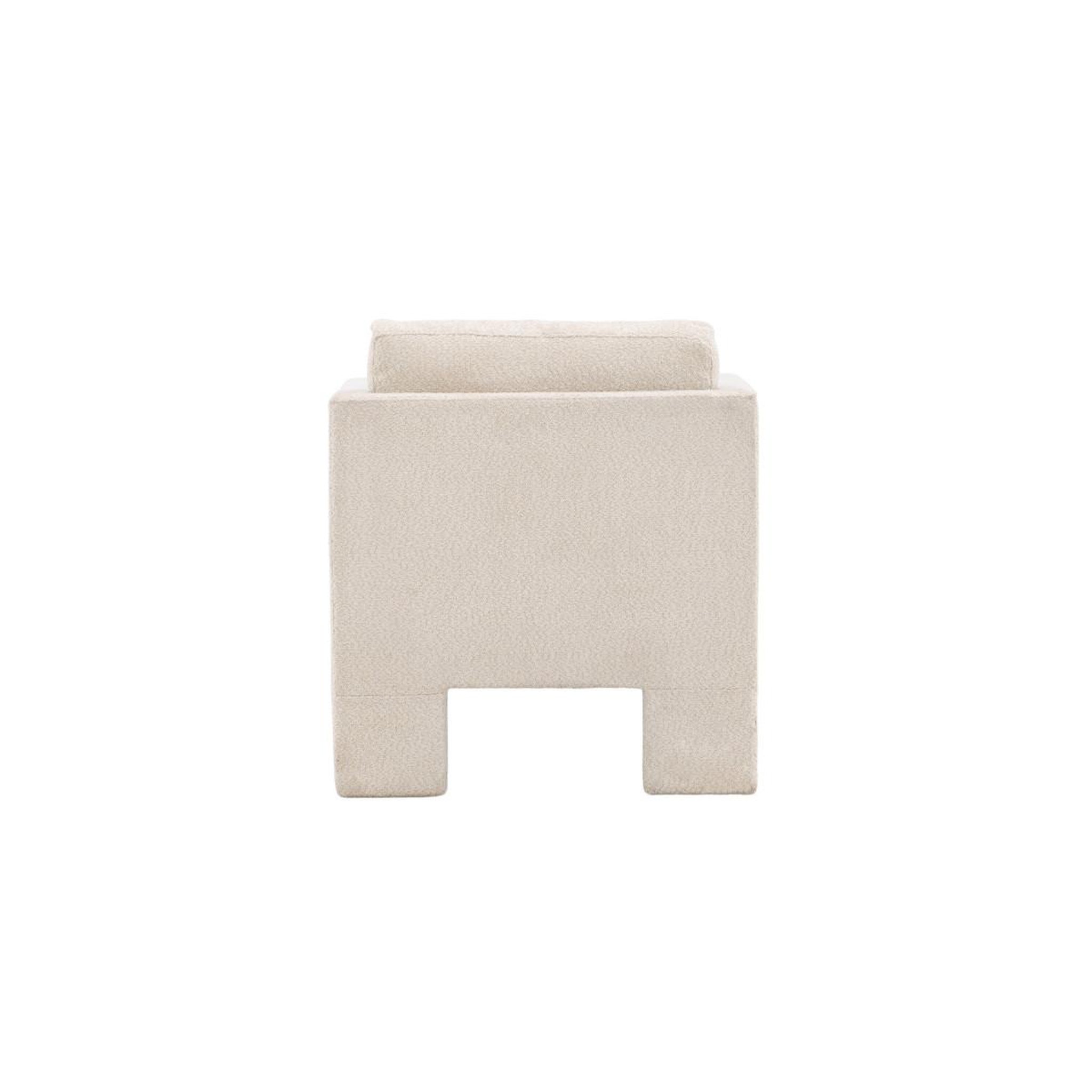 Voir la diapositive 6 : Paris Prix Fauteuil design bouclette  ragusa  87cm blanc