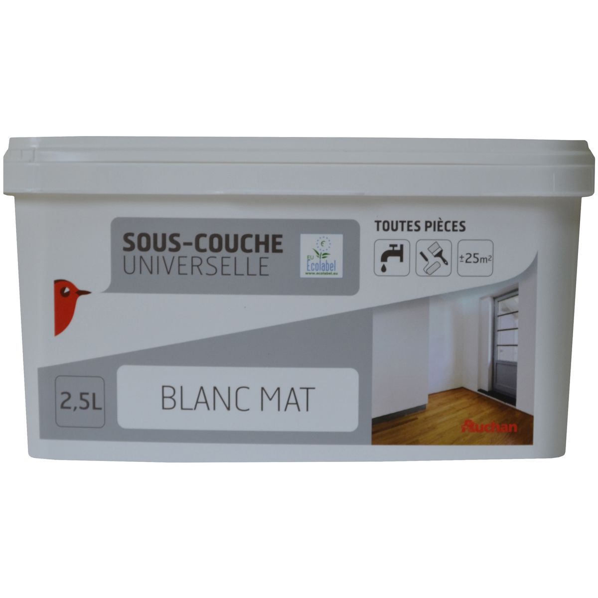 sous-couche de couleur blanc mat 