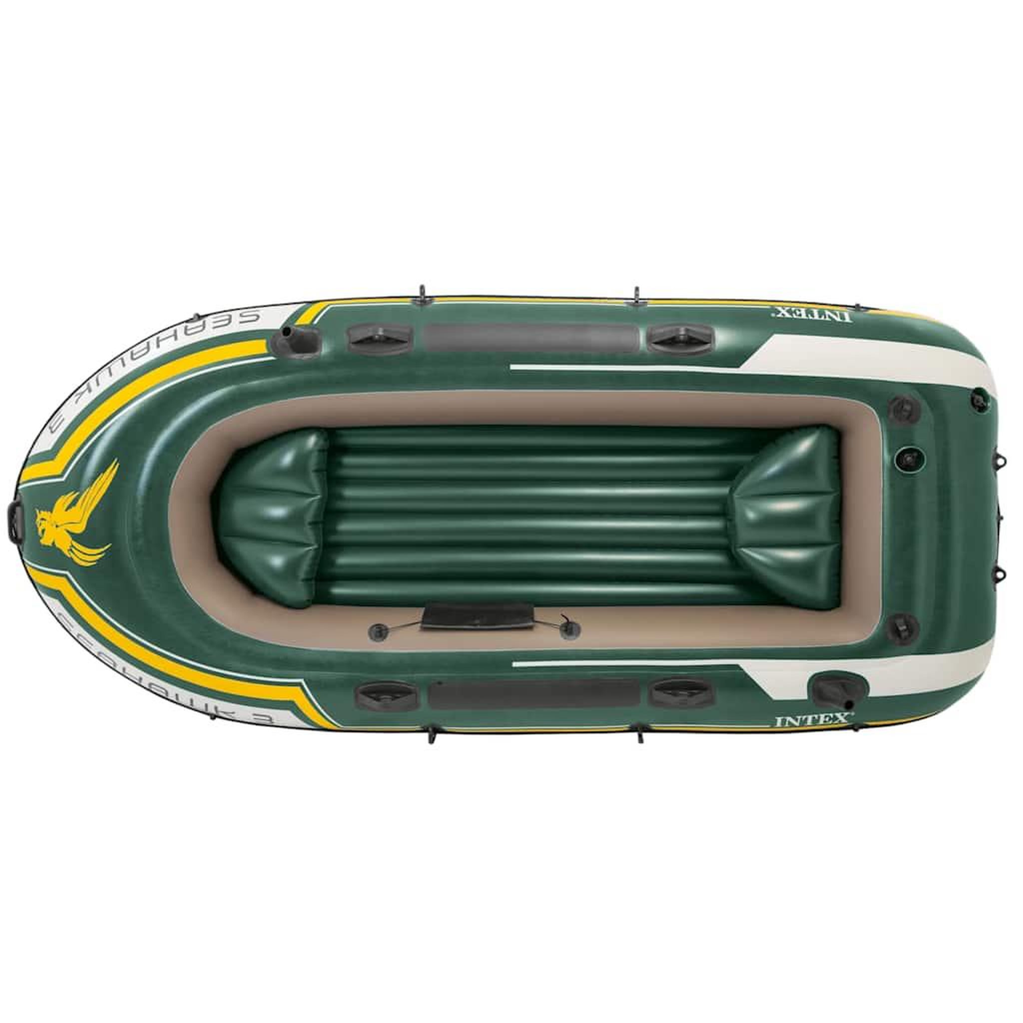 Voir la diapositive 3 : INTEX Intex ensemble de canot pneumatique seahawk 3 295x137x43 cm 68380np