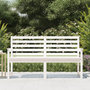 Voir la diapositive 3 : VIDAXL Banc de jardin blanc 159,5x48x91,5 cm bois massif de pin