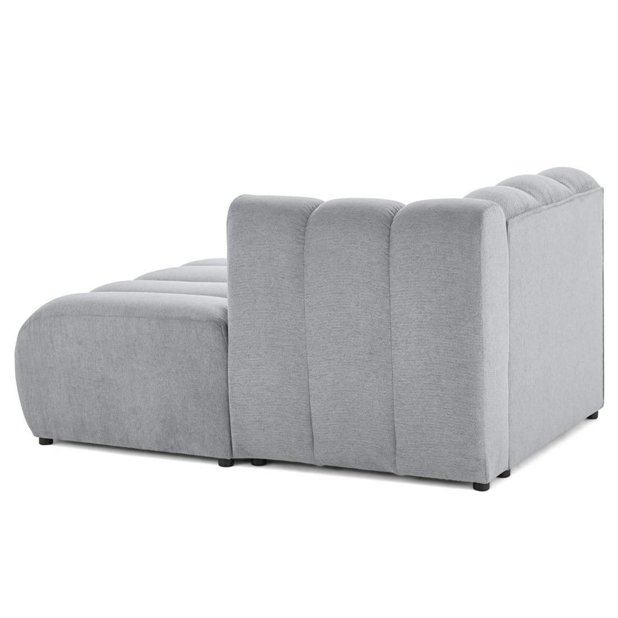 Voir la diapositive 5 : BEST MOBILIER Debbie - module d'assise méridienne droit en tissu texturé