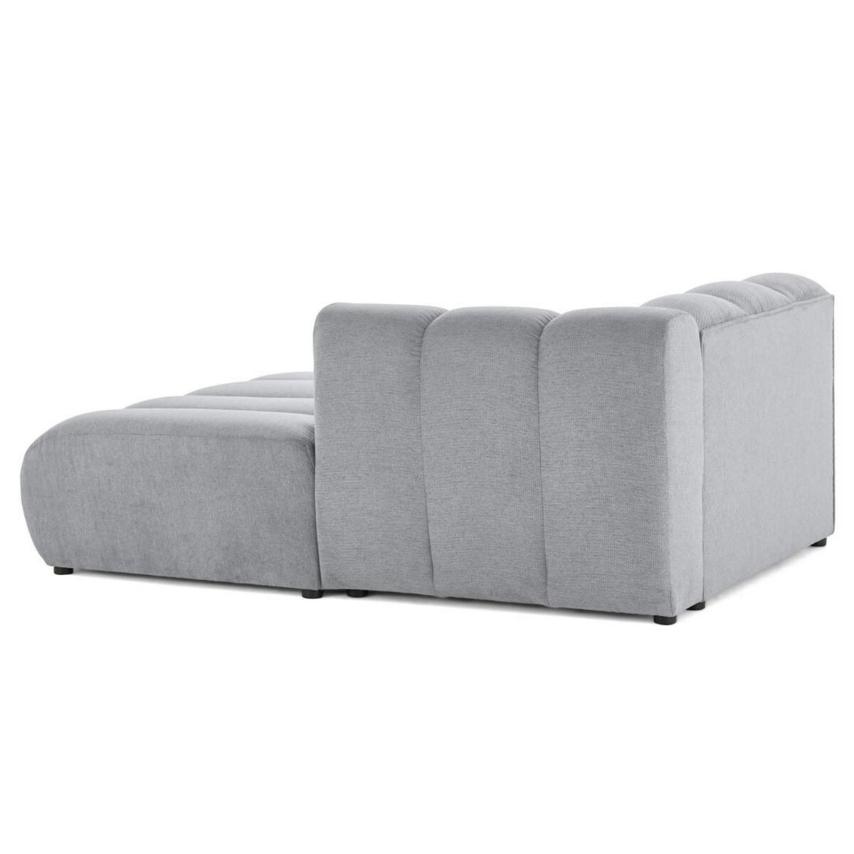 LISA DESIGN Debbie - module d'assise méridienne droit en tissu texturé