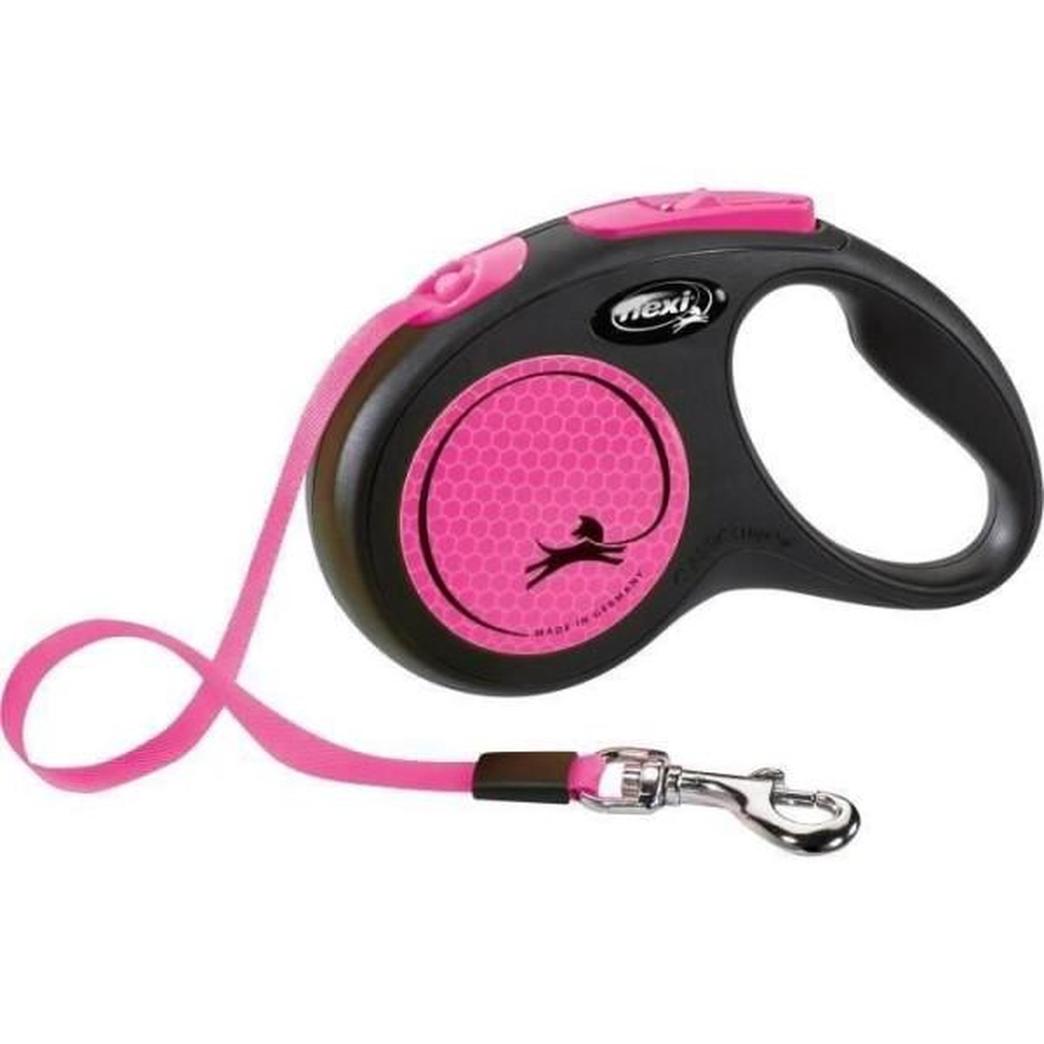Flexi Laisse sangle trixie flexi new neon - taille s - 5m - rose fluo