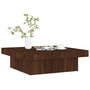 Voir la diapositive 3 : VIDAXL Table basse Chene marron 90x90x28 cm Bois d'ingenierie
