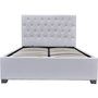 Voir la diapositive 2 : Habitat et Jardin Lit double avec coffre  Tino  - 160 × 200 cm - Blanc