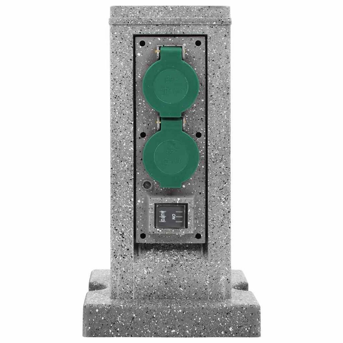 VIDAXL Prise de jardin avec pilier de capteur crepusculaire Plastique