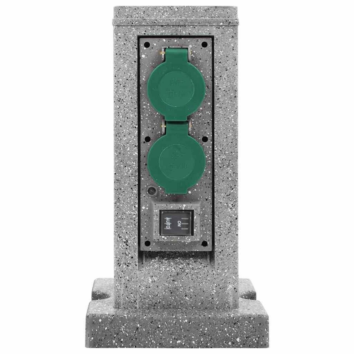 VIDAXL Prise de jardin avec pilier de capteur crepusculaire Plastique