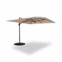 SWEEEK Parasol déporté rectangulaire 3x4m – Antibes – parasol déporté, inclinable, rabattable et rotatif à 360°