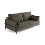 Voir la diapositive 6 : LISA DESIGN Ercolano - canapé 3 places convertible - couchage quotidien - matelas 11 cm - en velours
