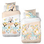 Voir la diapositive 3 : COTE DECO Housse de couette 140x200 Lola + taie polycoton
