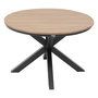 Voir la diapositive 1 : HESPERIDE Table de jardin ronde Alu/Acacia Oriengo 4 places graphite - Hespéride