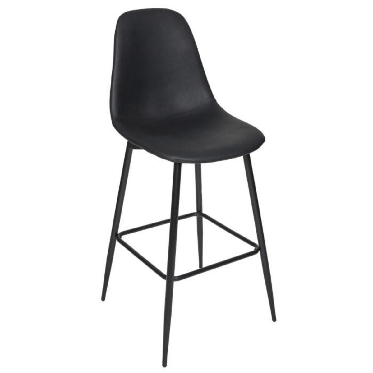 Paris Prix Lot de 2 Chaises de Bar  Amber  106cm Noir