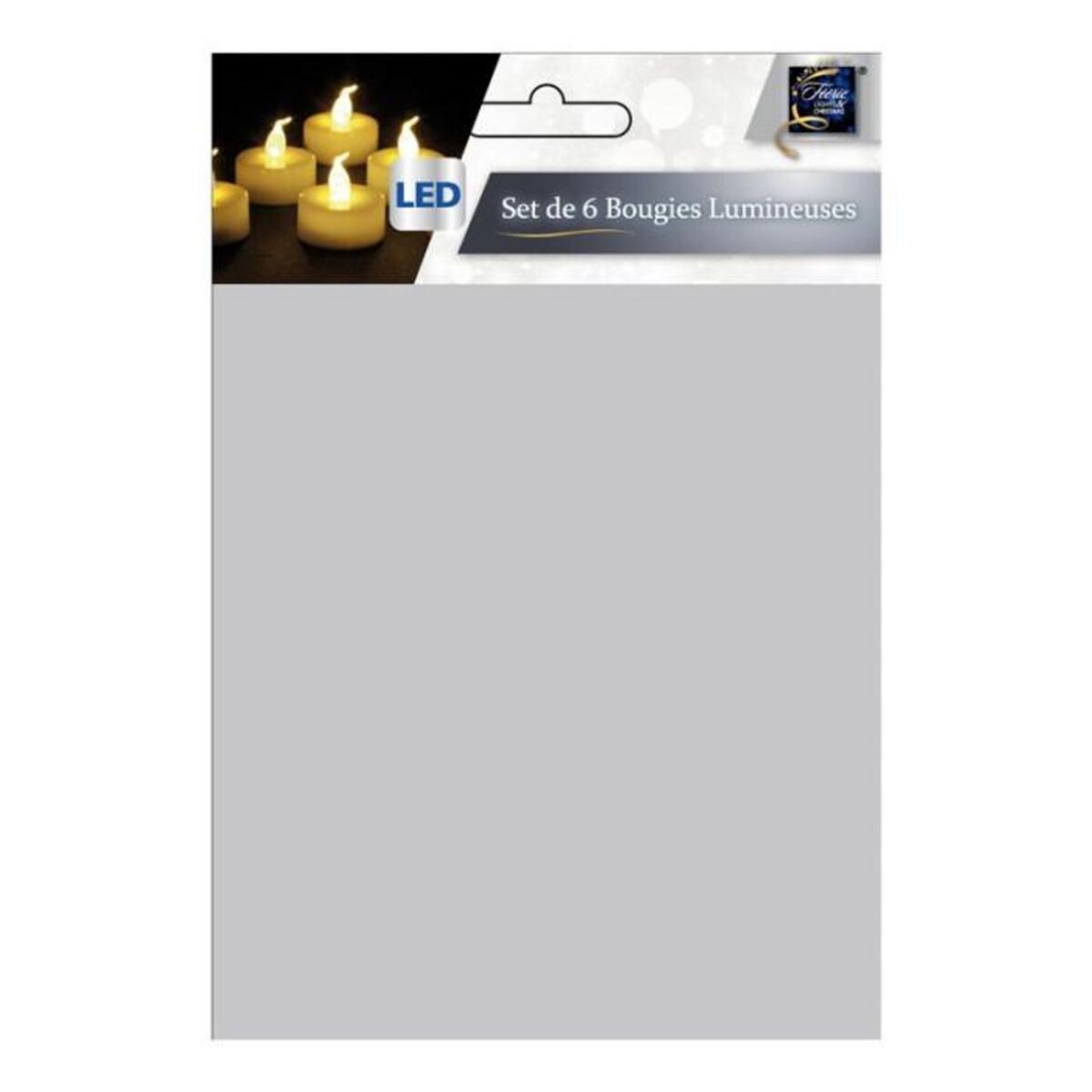 FEERIC LIGHT & CHRISTMAS Lot de 6 Bougies Led  Colorama  4cm Blanc Chaud