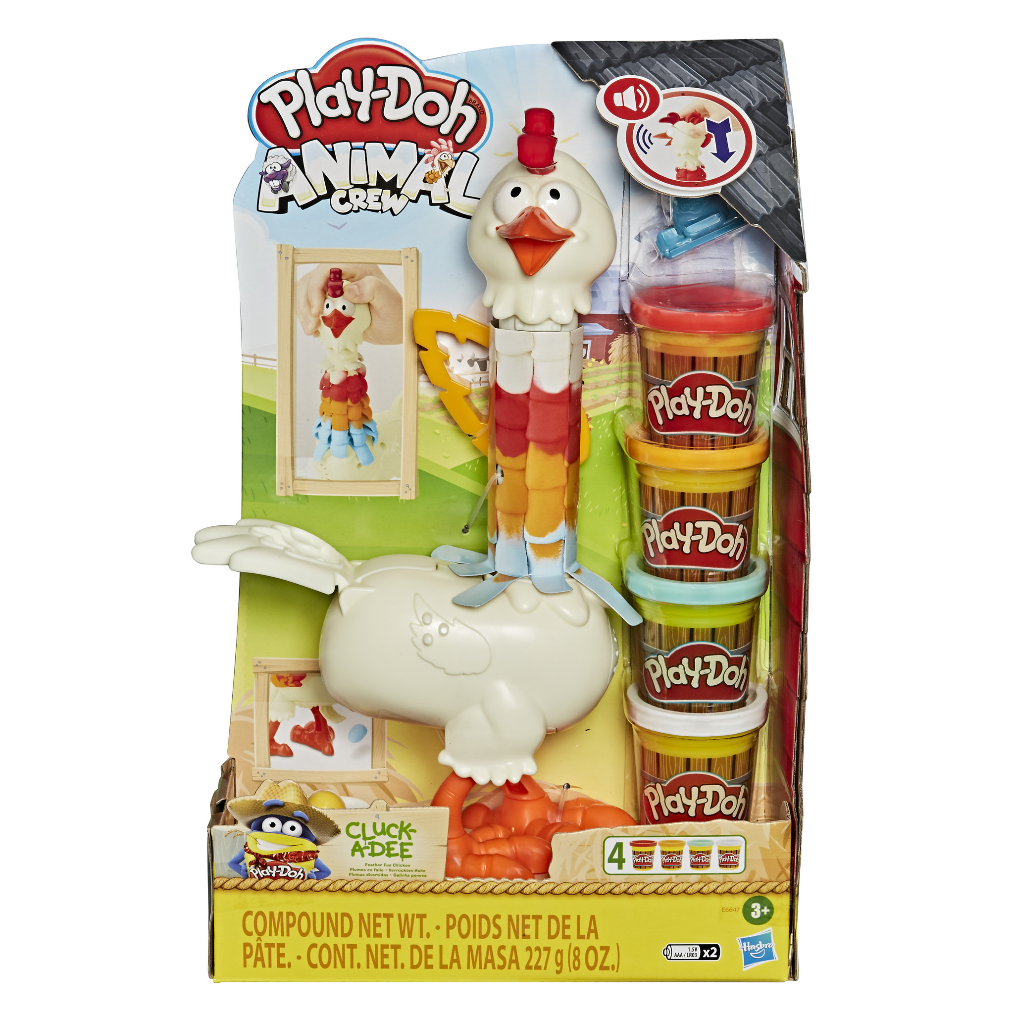 Voir la diapositive 1 : HASBRO Play-Doh Pâte à Modeler - Animal Crew Plumes en Folie