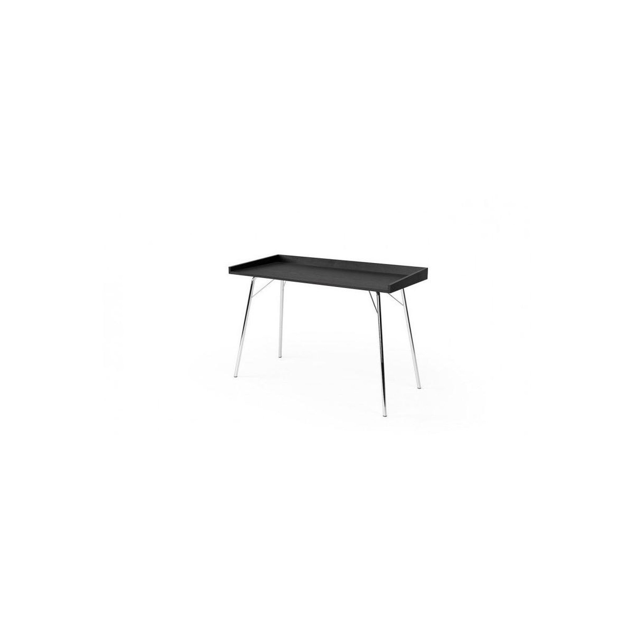 Voir la diapositive 2 : Paris Prix Bureau design en bois  rayburn  115cm noir & chrome