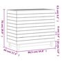 Voir la diapositive 6 : VIDAXL Panier a linge 88,5x44x76 cm bois massif de pin