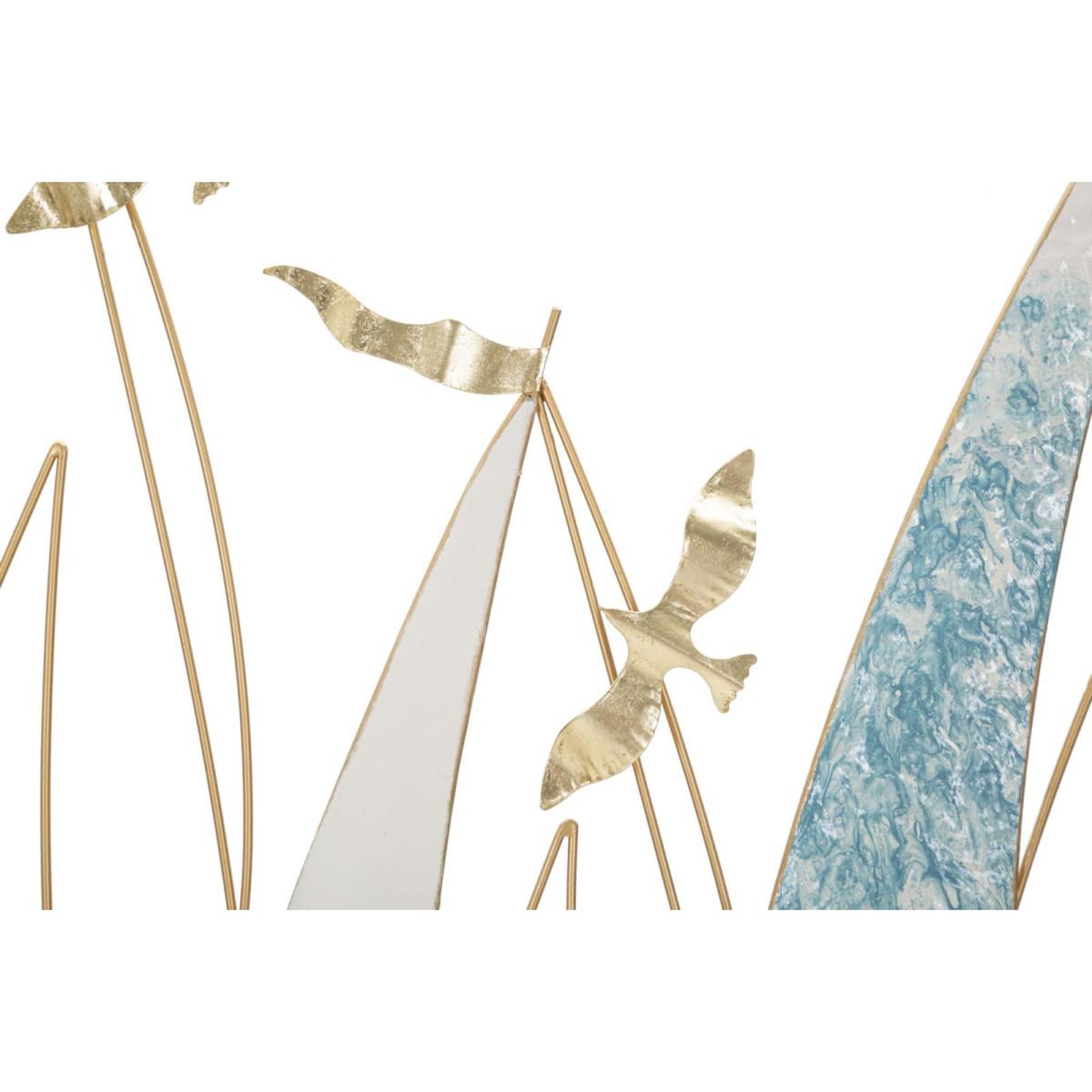 Voir la diapositive 2 : Paris Prix Décoration murale en métal  vela color  97cm multicolore