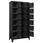 Voir la diapositive 3 : VIDAXL Armoire a casiers Anthracite 90x40x180 cm Acier